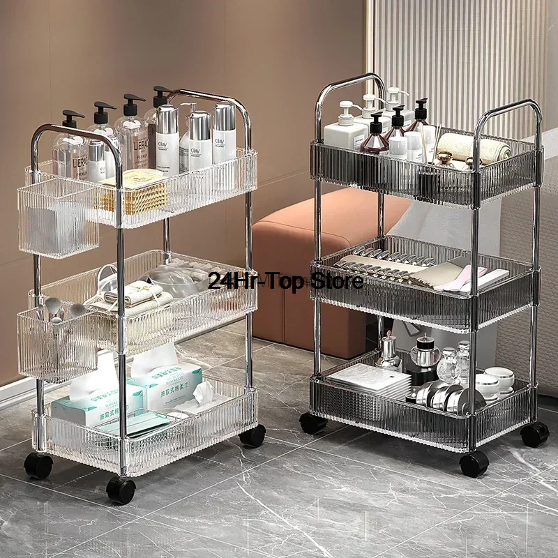 

Hairdresser Beauty Salon Trolley Salon Rolling Cosmetic Acrylic Tattoo Trolley Spa Nails Carrito Auxiliar Salon Furniture WKST