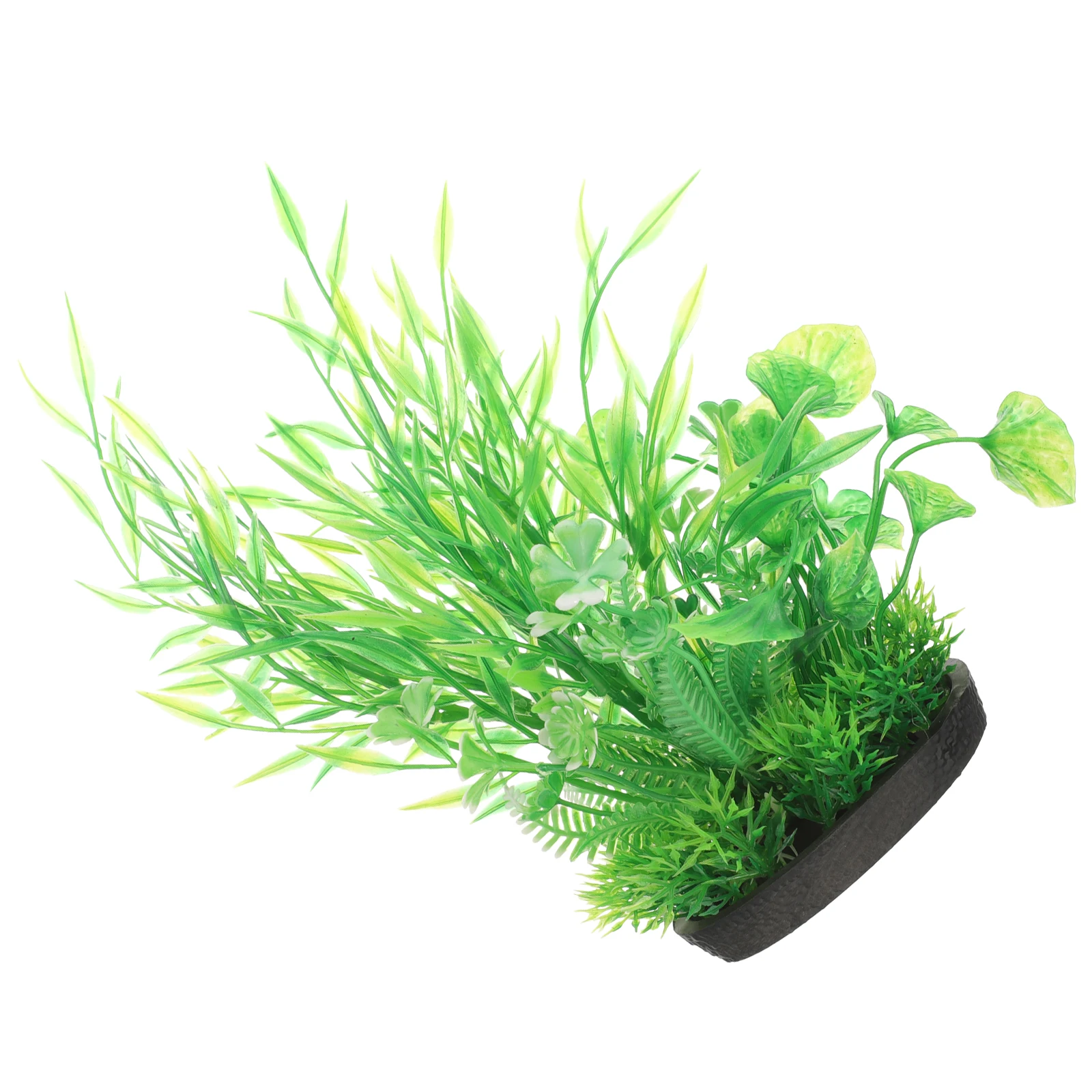 

2Pcs Artificial Aquarium Plant Simulation Fish Tank Plastic Grass Decoration Natural Fish Habitat Landscape Aquarium Grass Decor