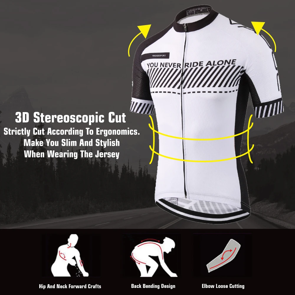 KEMALOCE Cycling Jersey 2024 Men Short Sleeves Polyester White&Yellow Bike Jersey Quick Dry Tight Fitness Outdoor Bicycle Shirts