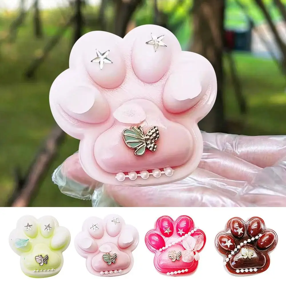 High quality Soft Sticky Squeeze Cat Paw Toys Cartoon Pinching Cat Paw Decompressing Toy Stress Relief Relax Toys