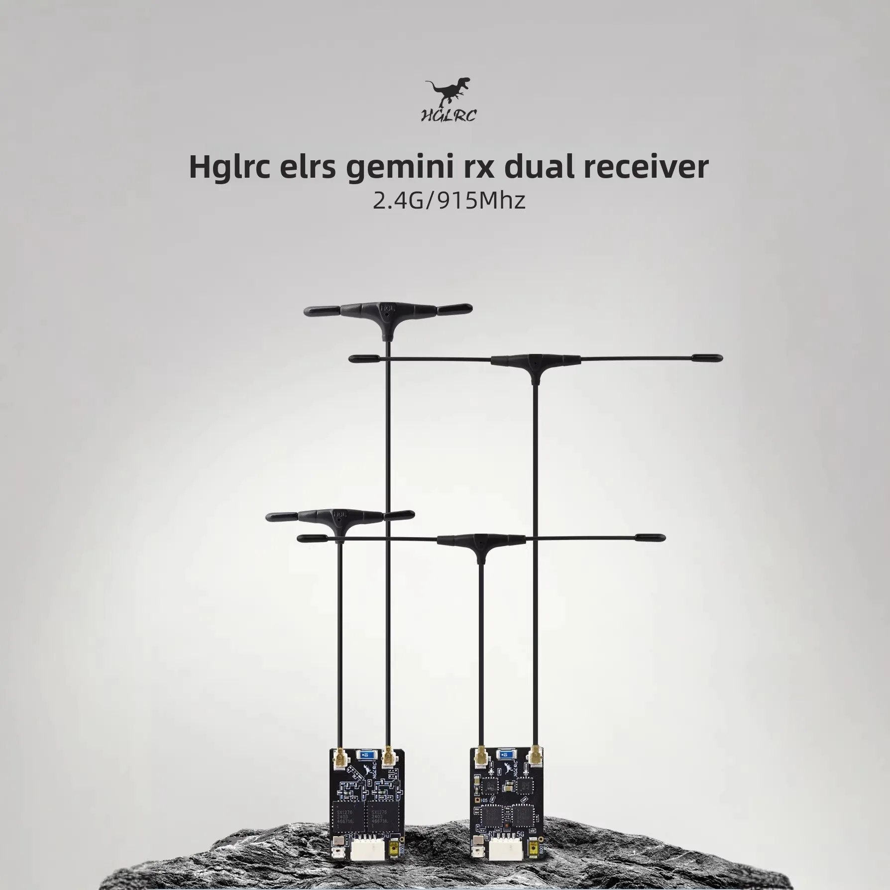 

Приемник Huagulong HGLRC GEMINI RX Dual Receiver ELRS 2.4G/915Mhz с технологией Crossover Diversity