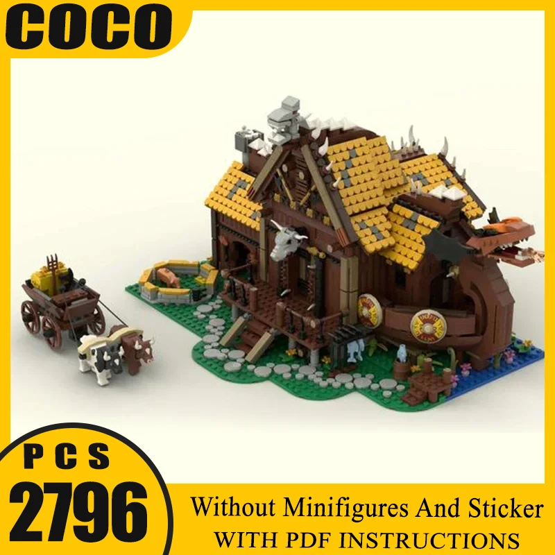 

Moc Building Blocks Viking villagel Model Technology Bricks DIY Street View Creativity Toys For Holiday Gifts