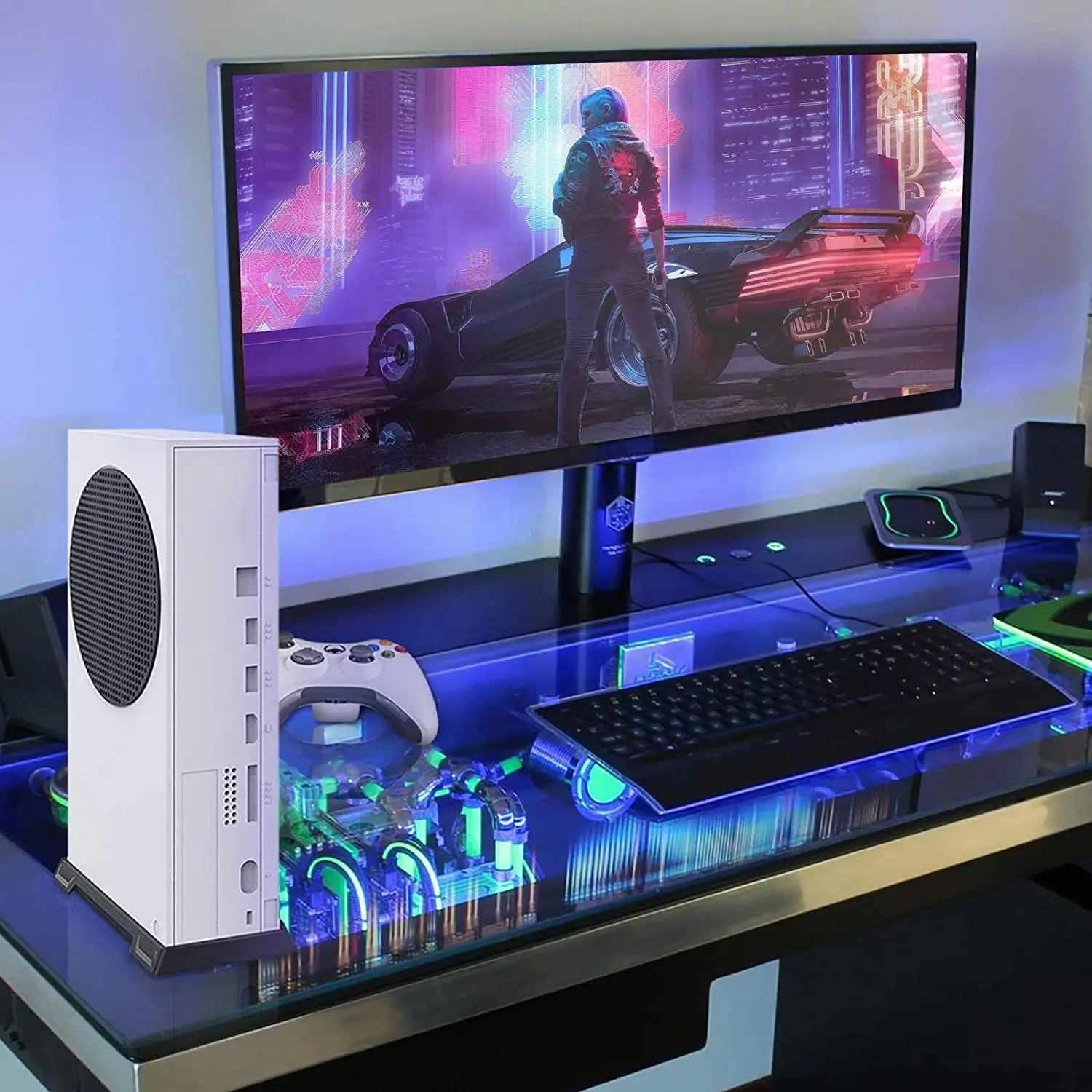 Verticale Stand Met Ingebouwde Ventilatieopeningen Game Console Houder Station Koeling Base Voor Xbox S Serie Xbox Game accessoires