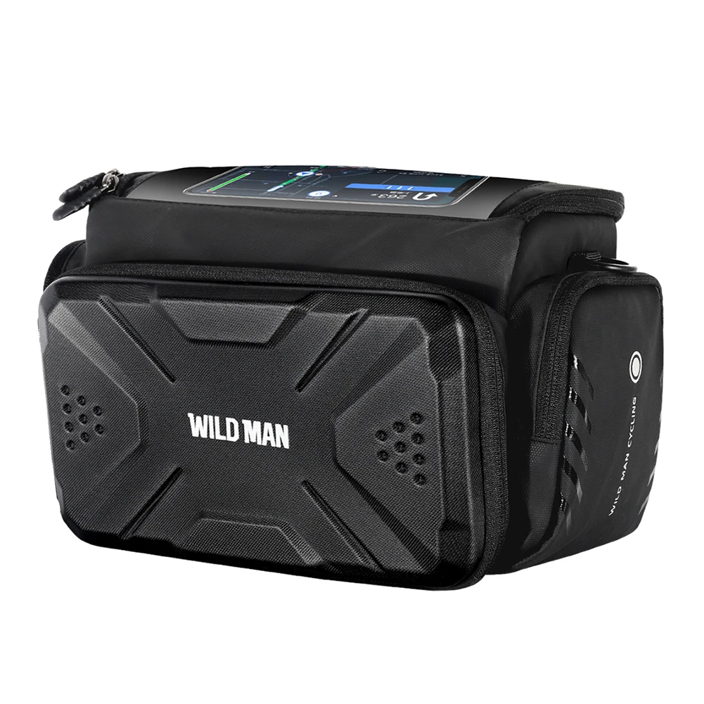 

Waterproof Bicycle Bag Handlebar Camera Pouch Front Tube Frame Bike Biking Portable Dustproof Cycling Parts for WILD MAN