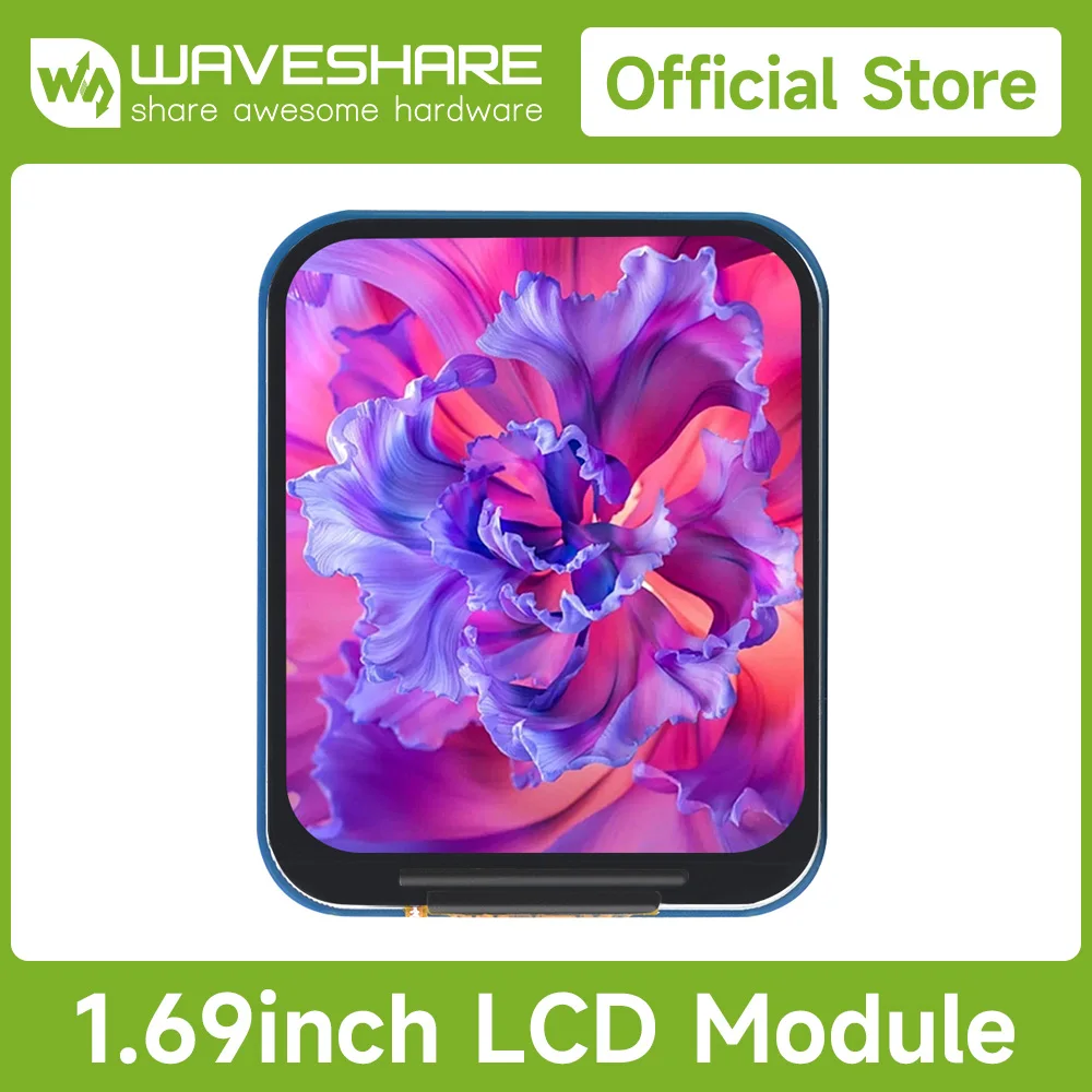 

Waveshare Raspberry Pi LCD Display 1.69inch LCD Display Module, 240×280, SPI, IPS, 262K Colors for Raspberry Pi/Arduino/ESP32