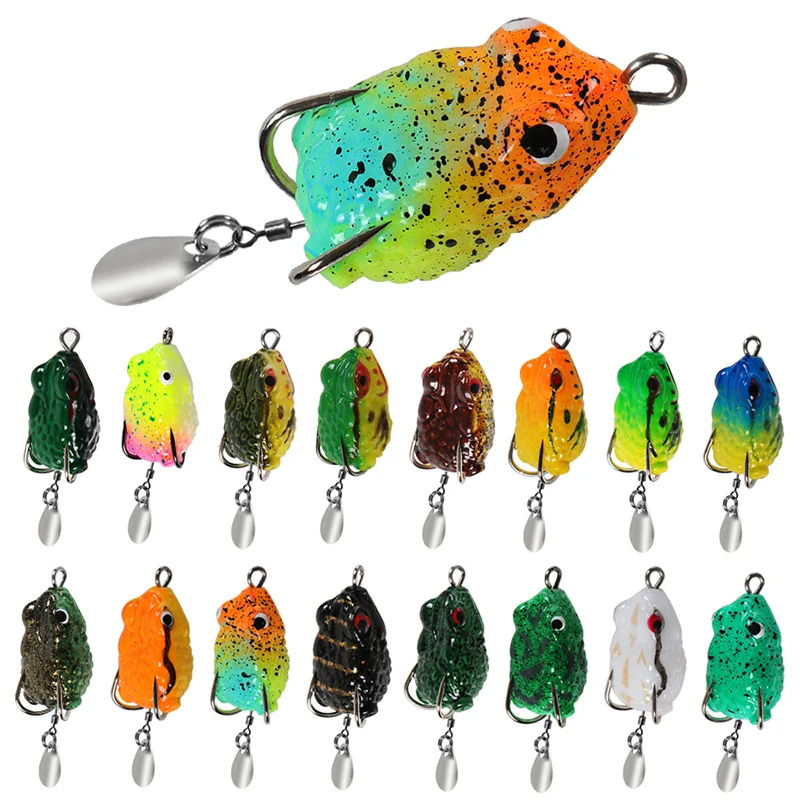 Modern And Minimalist Outdoor Fishing Lua Baits Artificial Fake Baits 2.5cm/3g Mini Thunder Frog Thailand Wind Black Frog