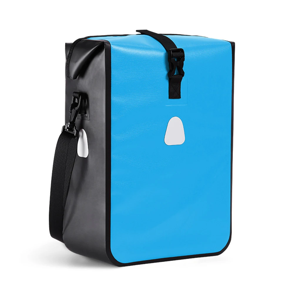 

Велосипедная грузовая сумка Велосипедная водонепроницаемая корзина, износостойкая и устойчивая к царапинам, емкость 15 л, множественная светоотражающая конструкция, достаточный пространство для хранения