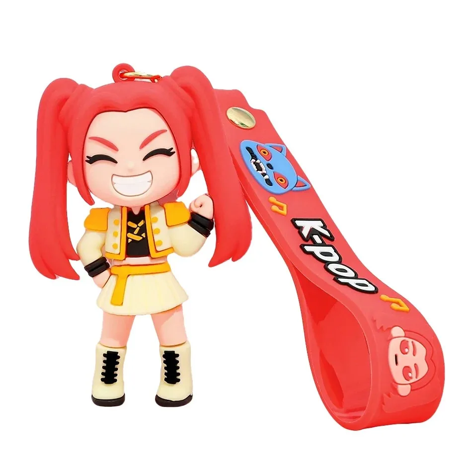 6-Pack KPOP Keychains Tiger Image PVC Girl Group Doll Keychains Cute Harajuku Style Key Rings Decorations Suitable for Kids - view 4
