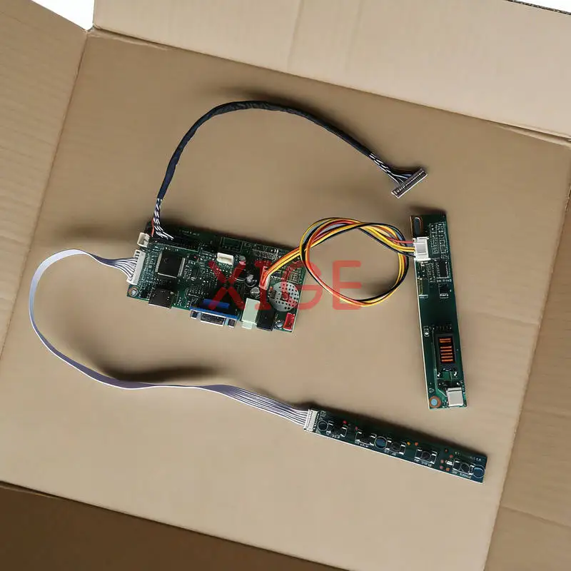 

Плата привода контроллера ЖК-дисплея подходит для N121X5 HT12X12 N121X4 TM121XG HDMI + VGA 1024x768 LVDS 20-контактный 1024*768 1-CCFL комплект DIY