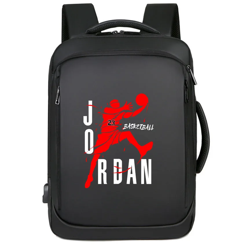 

Женский и мужской деловой рюкзак, расширяемый USB школьный рюкзак для ноутбука, водонепроницаемый рюкзак, забавный рюкзак с буквенным принтом и мультяшным принтом