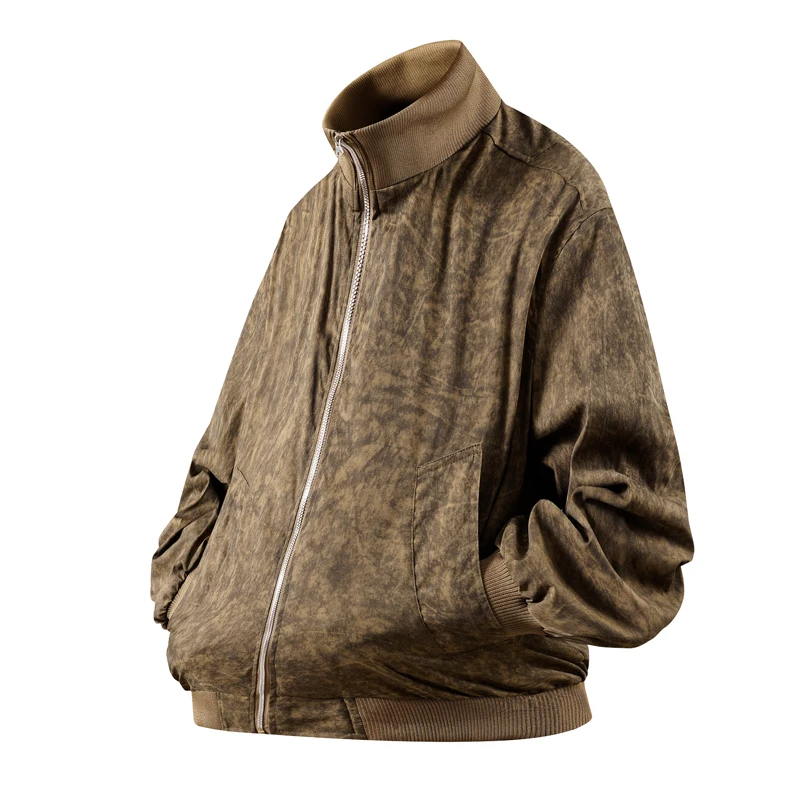 

Men Military Flight Jacket Men's and Women's Spring Jacket Men Loose Stand Up Collar Jackets Men Baseball Loose Jackets Coat