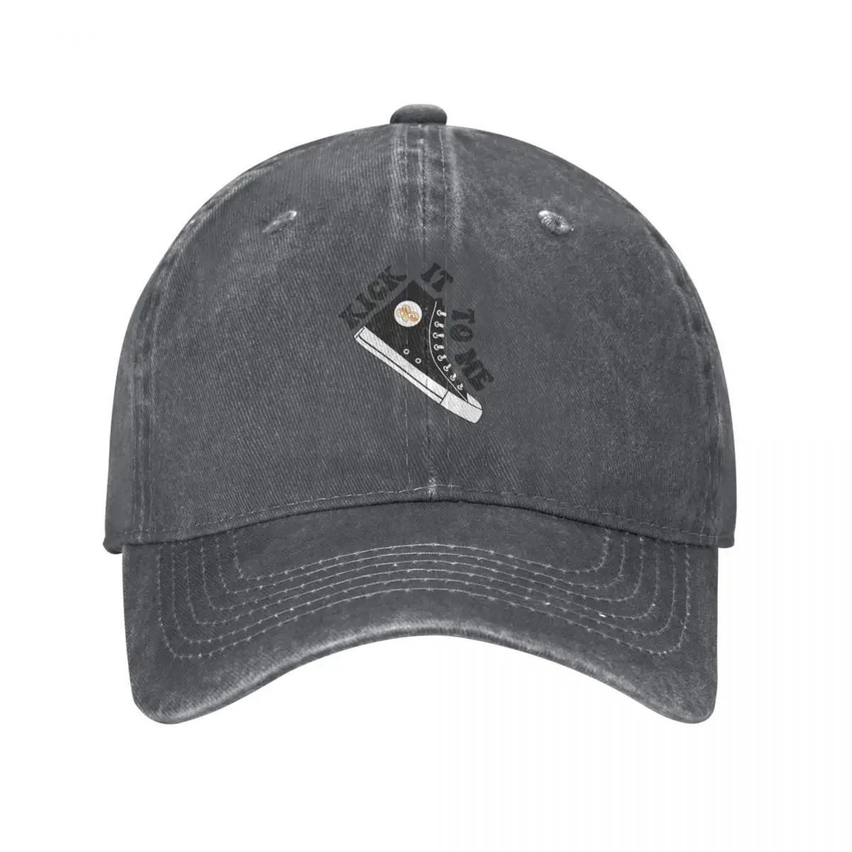 

Sammy Rae Kick It To Me Black & White Baseball Cap Hat Man For The Sun cute Caps Women Men's