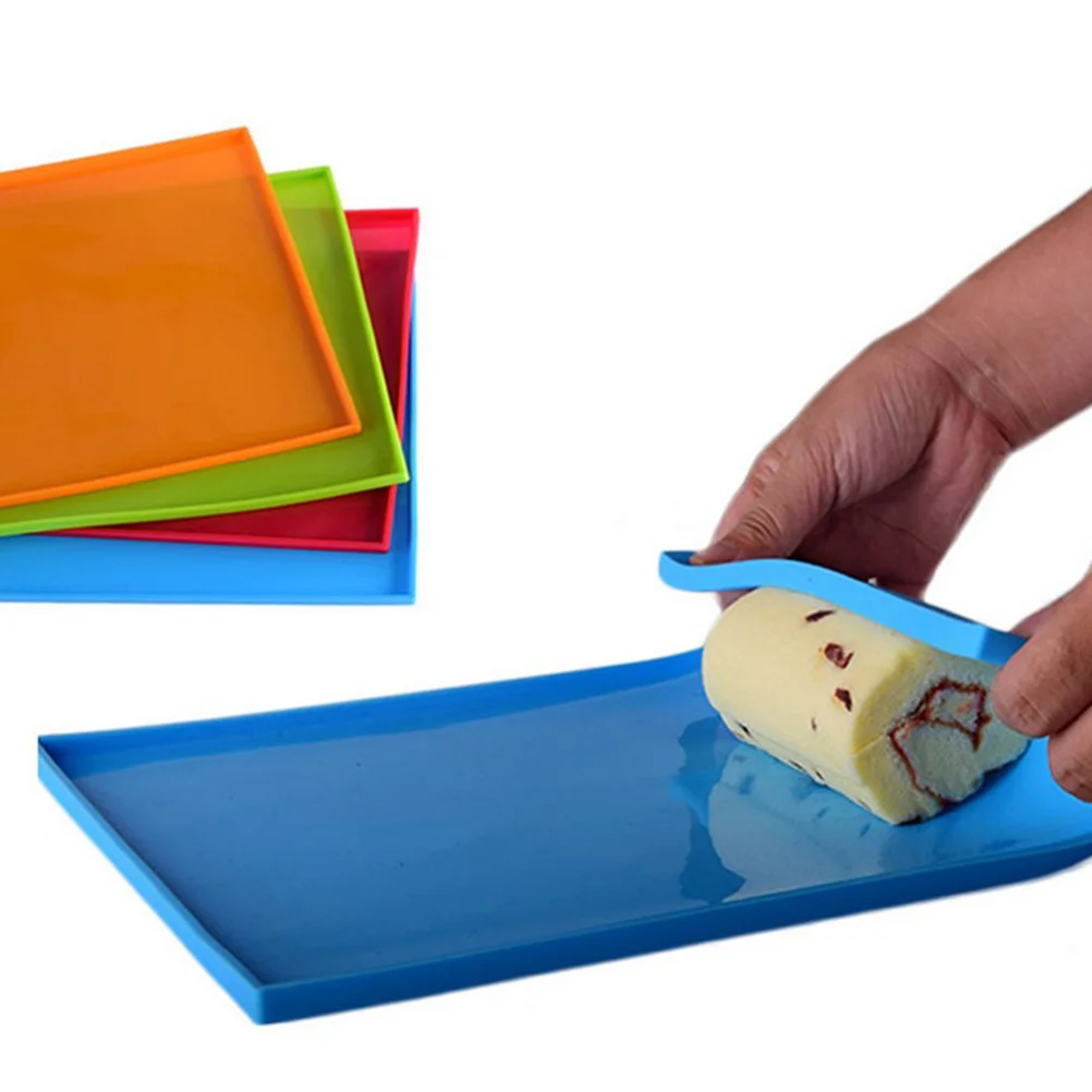 

2pcs Silicone Rolling Pads 23.6" .7" Flexible Cake Reusable Non-Stick Baking Tray For Home Bakery Cake Mold
