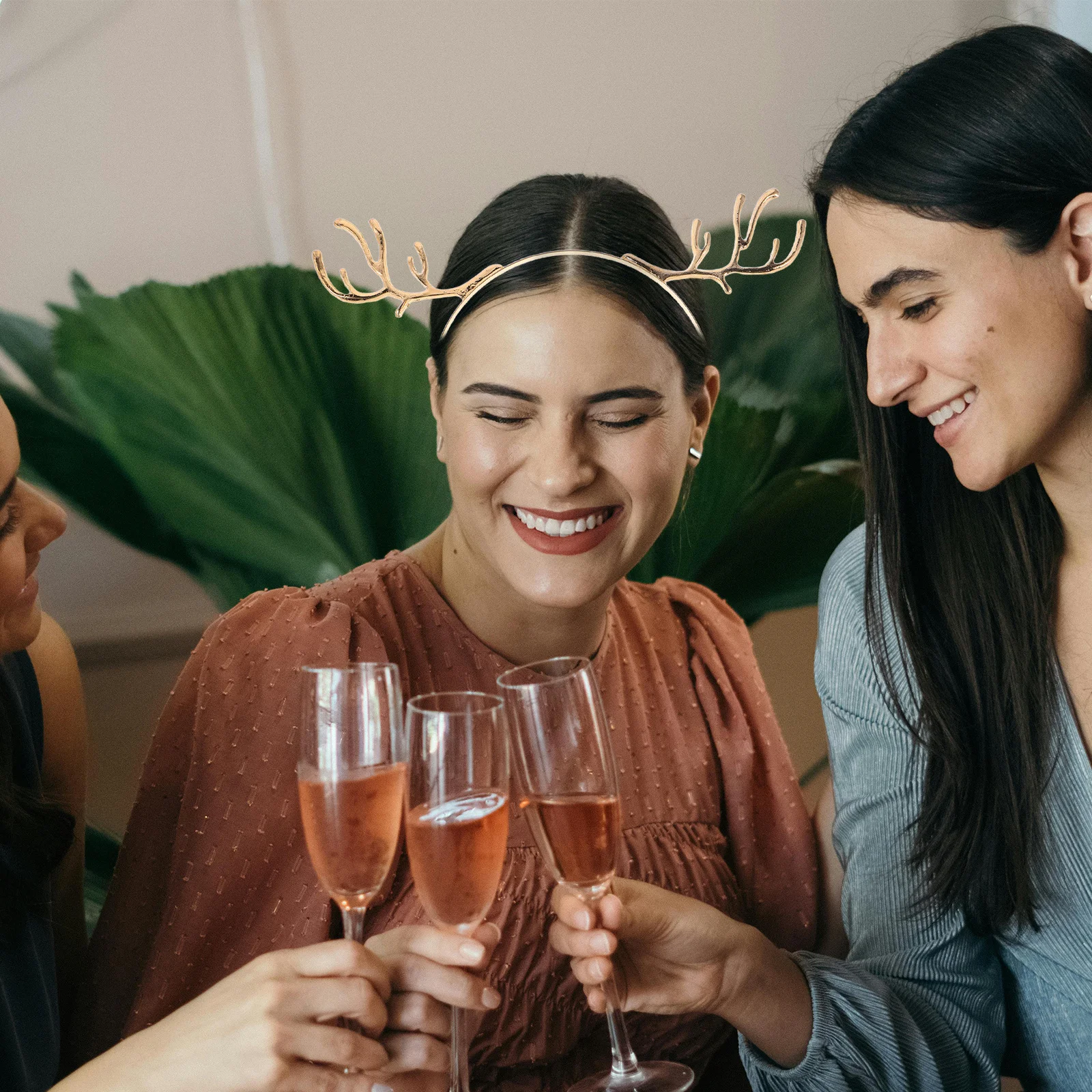 

3pcs Deer Headband Cute Reindeer Antlers Hair Hoop Christmas Holiday Party Costume Headband Festival Hair Accessories