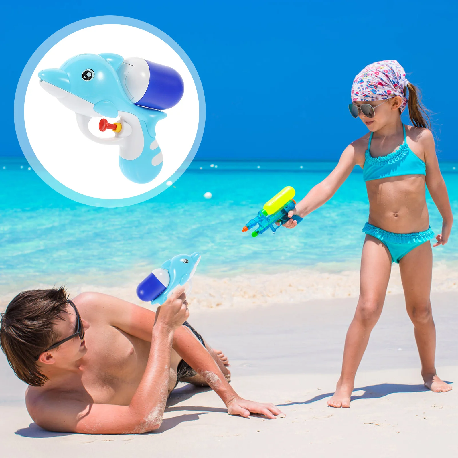 

Water Fighting Toy Boys Entertainment Beach Toys Kids Bath Playing Dolphin Sports