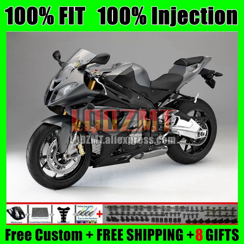 Injection Body For BMW S1000 S 1000 RR CC 1000RR 15-16 102No.51 1000CC S1000RR S1000-RR 15 16 2015 2016 OEM Silver grey Fairing