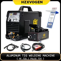 HZXVOGEN 200A Aluminum AC/DC Pulse Tig 4 in 1 Welding Machine HVT250P MMA ARC Stick Welder IGBT Inverter HF TIG 2T 4T Soldador