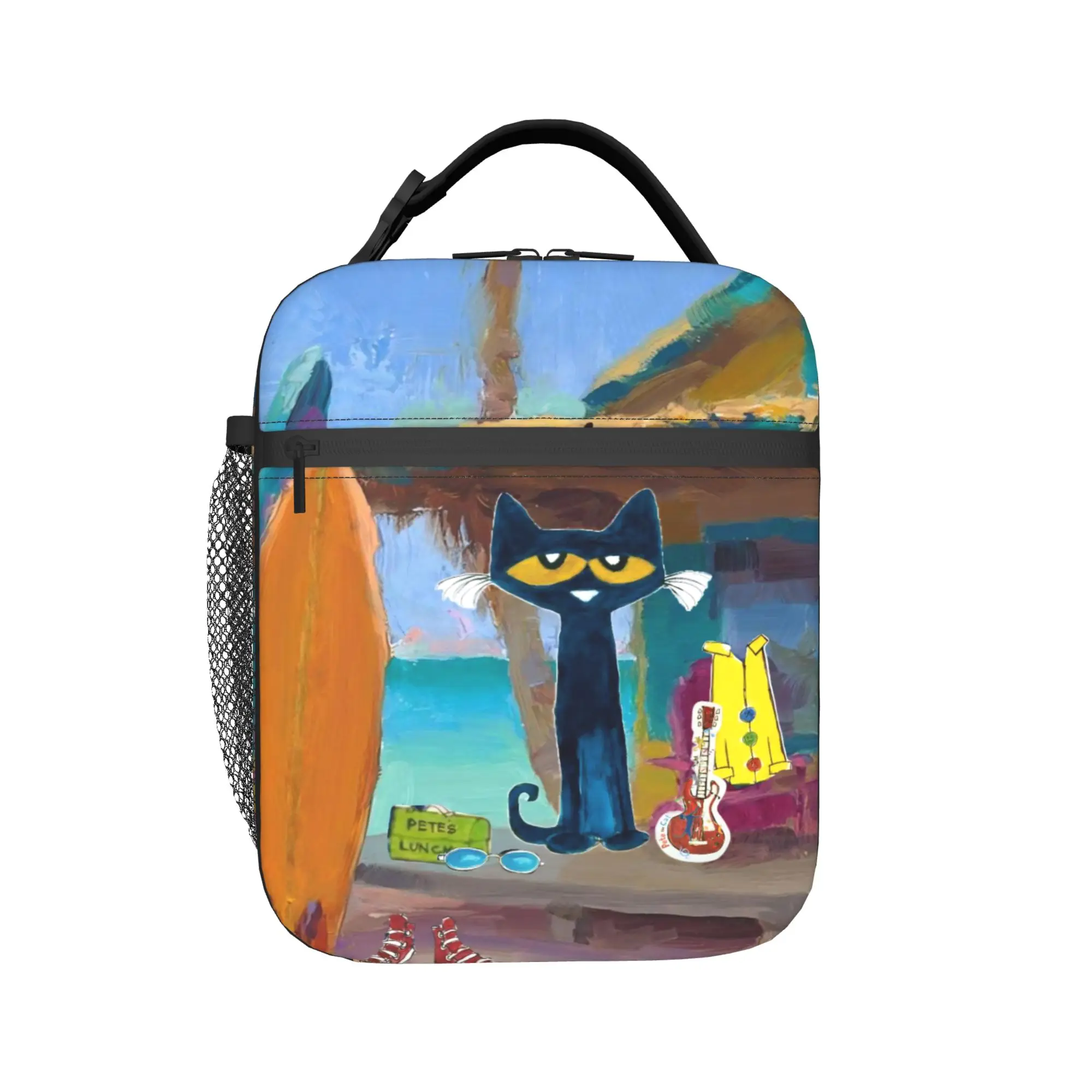 Insulated Lunch Tote Bag Pete The Cat Merch  Food Box Ins Style Thermal Cooler Lunch Box For Outdoor