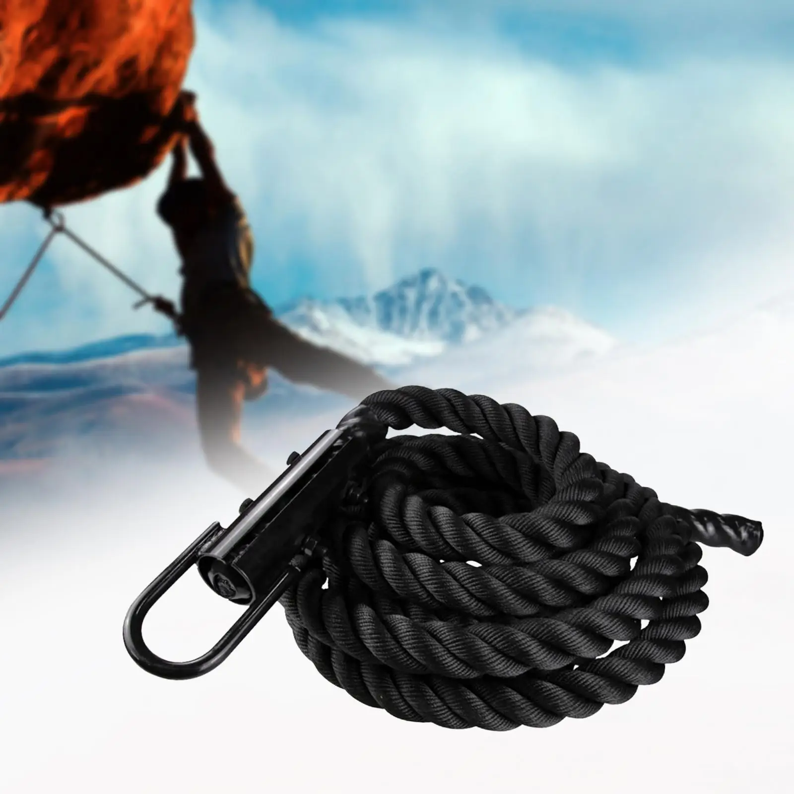 Climbing rope, exercise training, heavy ropes, physical exercise,