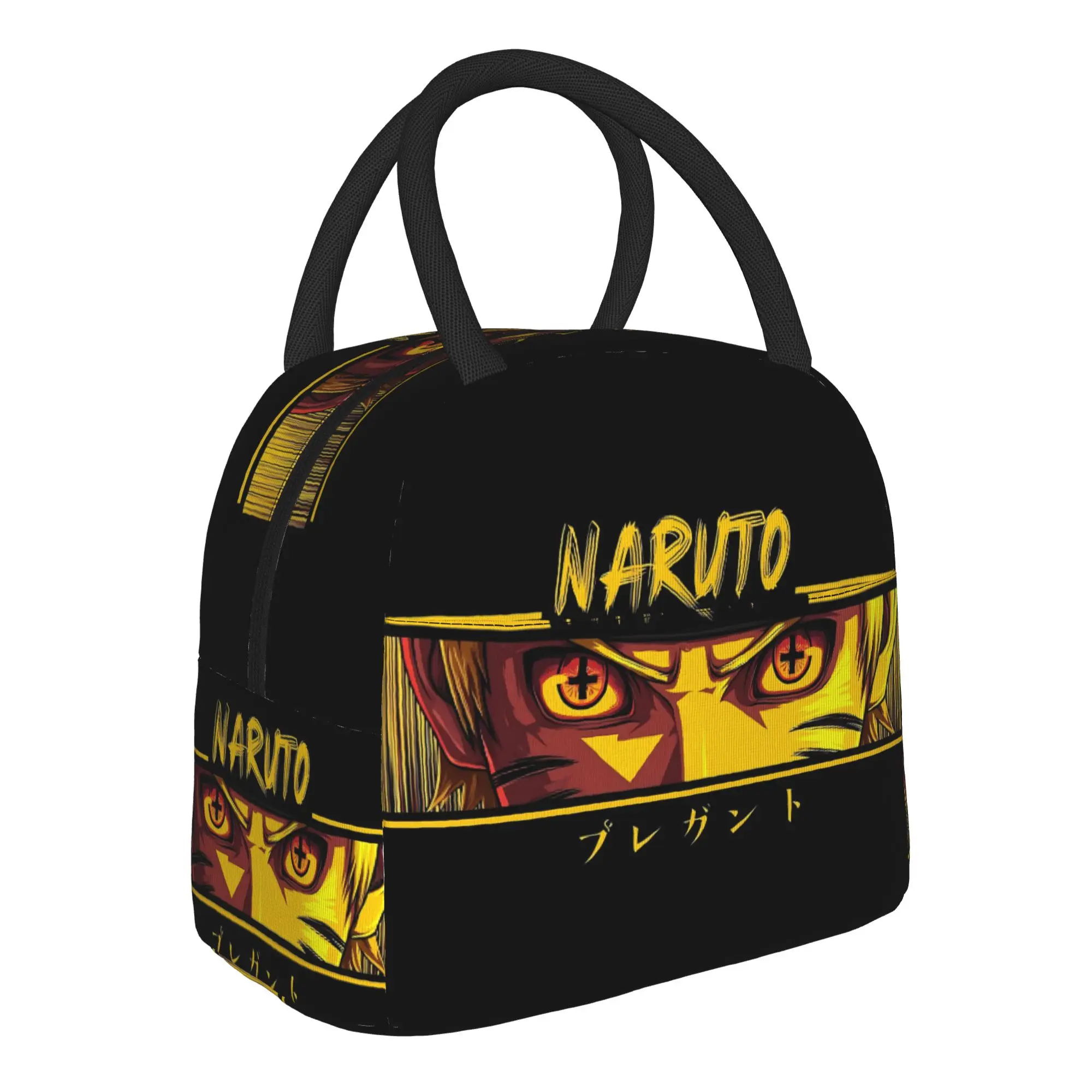 Naruto Anime Theme Insulated Lunch Bag Meal Pack Rice Bag  bolsa Student Bento Lunch Handbag Insulation