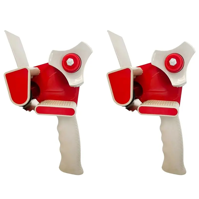 

Premium-Carton Sealing 2PC Packaging Tape Dispensing Gun, Can Handle Accommodate 2Inch Wide Tape Rolls For Commercial Use