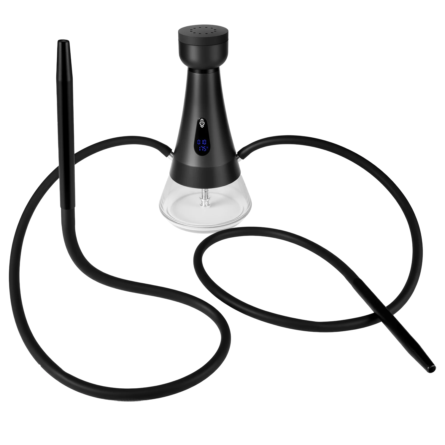New Electric Hookah Set Luxury Rechargeable Large Battery Non-Charcoal Smoking Tool Electronic Hookah Full Kit Electric Heated