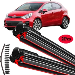 For KIA RIO 3 K2 2012 2013 2014 2015 2016 UB Front Windscreen Windshield Wipers Blades Washer Car Accessories Stickers Car Wiper