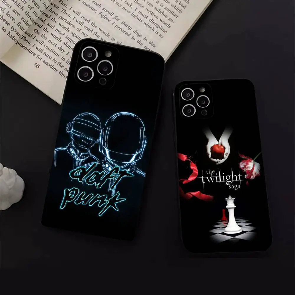 Coque T-Twilight TV Series Adhésive pour iPhone 12-17 Air Plus Pro Max, Satinée Brillante Colorée, Excellent Cadeau