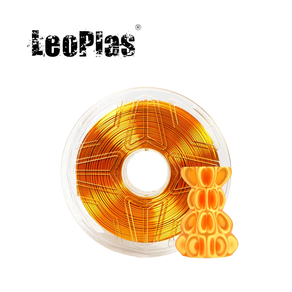 

LeoPlas Gold Ultra Silk PLA Filament Golden 1.75mm 1kg For FDM 3D Printer Pen Consumables Printing Supplies Plastic Material