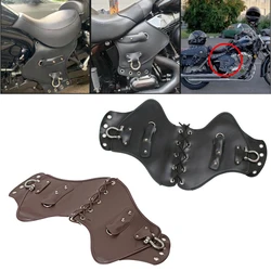 Universal Motorcycle Heat Saddle Shield Deflectors PU Leather For Harley Touring Sportster XL Softail Dyna Kawasaki Yamaha Honda