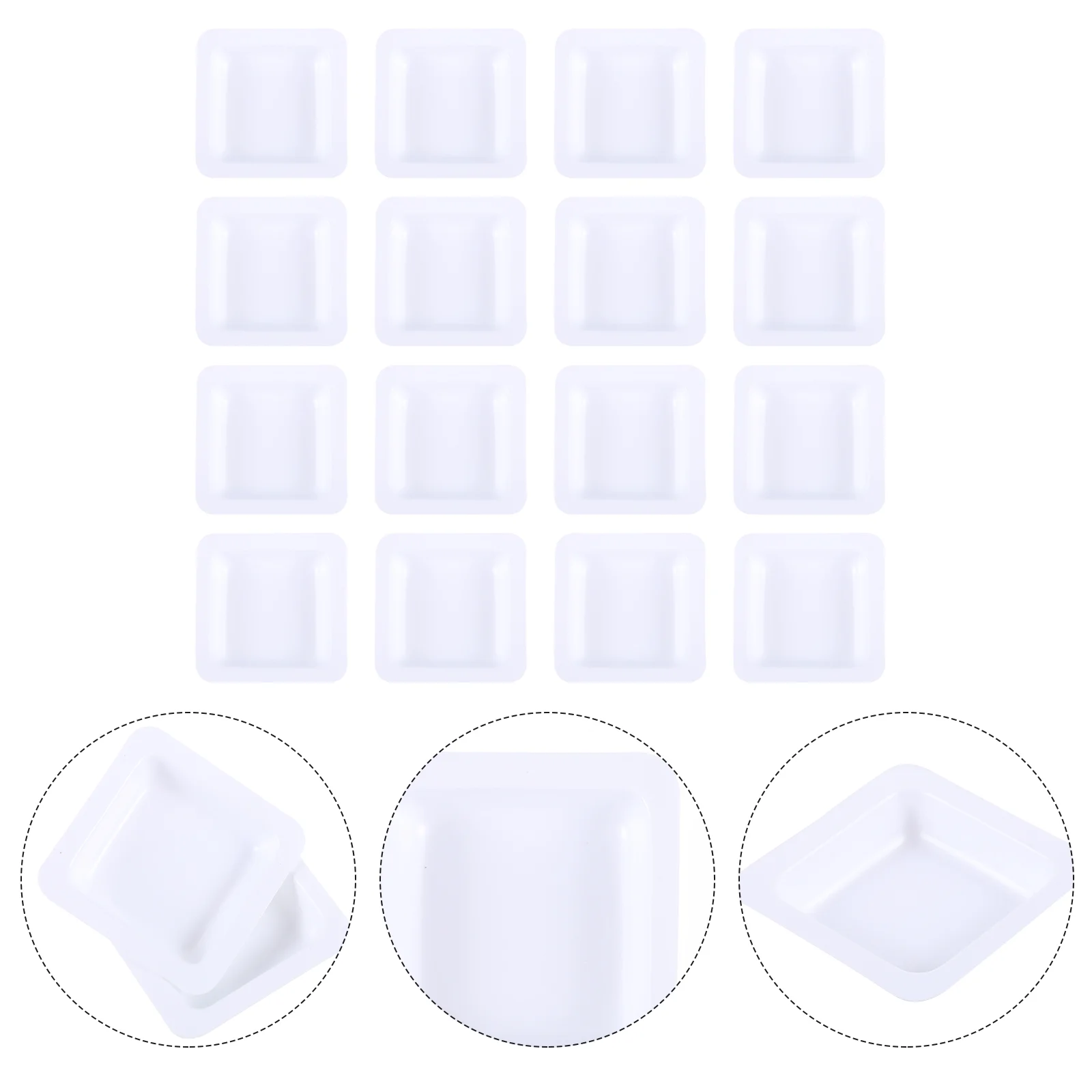 50 шт. поддон для взвешивания лабораторный поднос для антистатической лодки квадратное блюдо пластиковая тарелка лабораторные