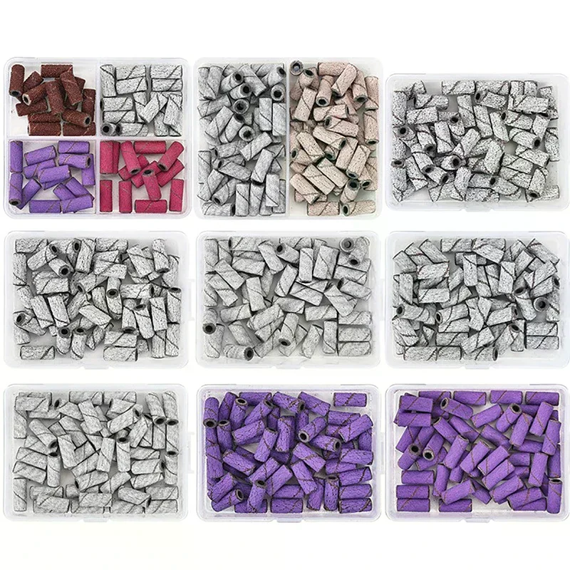 80/150/180/240 الرملي العصابات زيبرا الرمال حلقة بت مانيكير باديكير مسمار آلة الحفر الكهربائية طحن مزيل القاطع #4