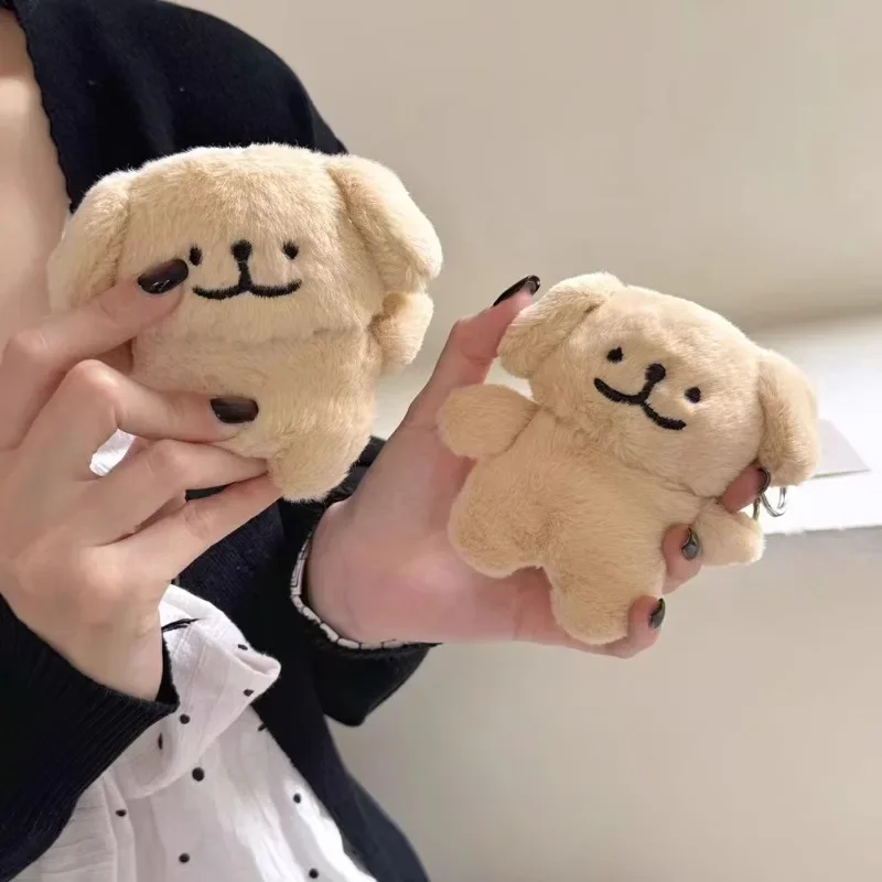 Cute Plush Line Puppy Anti Fall Wireless Bluetooth Earphone Case Suitable for Airpods1/2/3/4/pro Fashion Earphone Accessories