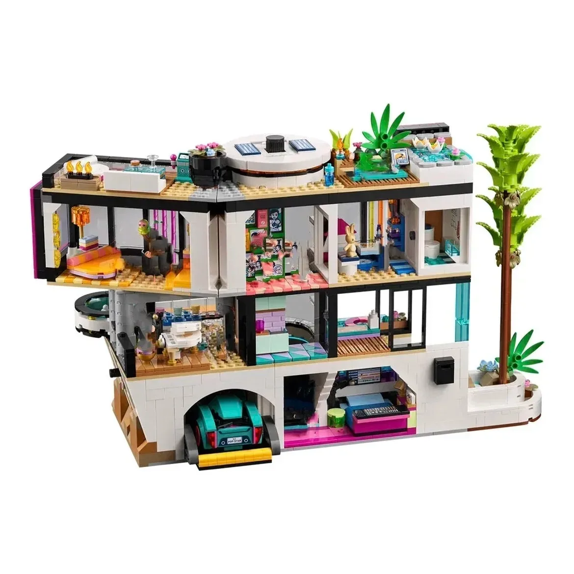 Hot Toys 2275Pcs Andrea's Modern Mansion Friend Creative Model Brick Legoing 42639 Building Blocks Villa Sets Kids Toys Gifts