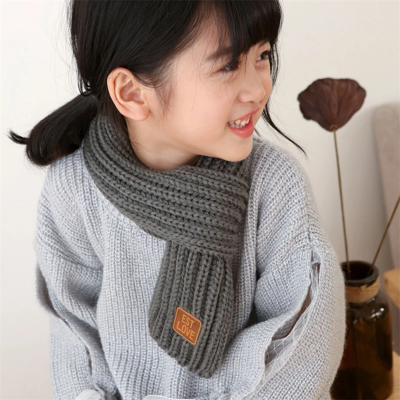 Kids Scarf Boys Girls Baby Winter Warm Scarf Women Knit Shawl Scarf Children Neck Collar Keep Warm Accessories Cheap Parent