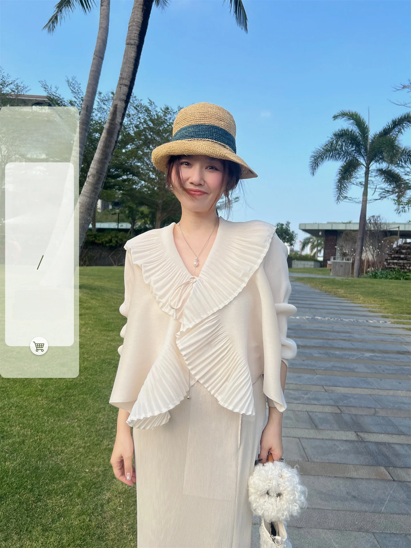 

Уникальная женская блузка Wang's Beautiful Summer 2026 с кружевной отделкой, повседневная, свободного кроя, с длинным рукавом, V-образным вырезом, из полиэфирного волокна