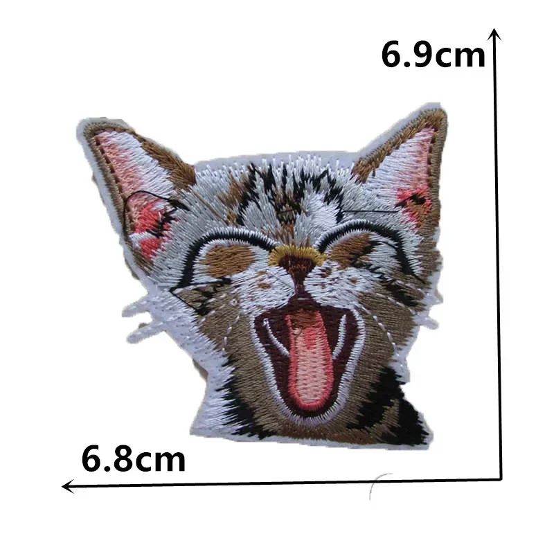 Fashion Cartoon Cat Cloth Applique Applique Clothes Pants Embroidery DIY Decorative Clothes Ironing Clothes Stickers Accessories