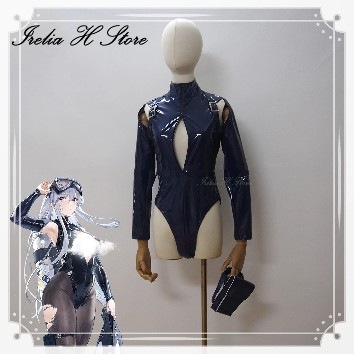 

Irelia H Store Custom size Azur Lane USS Enterprise Cosplay Costume sexy jumpsuit