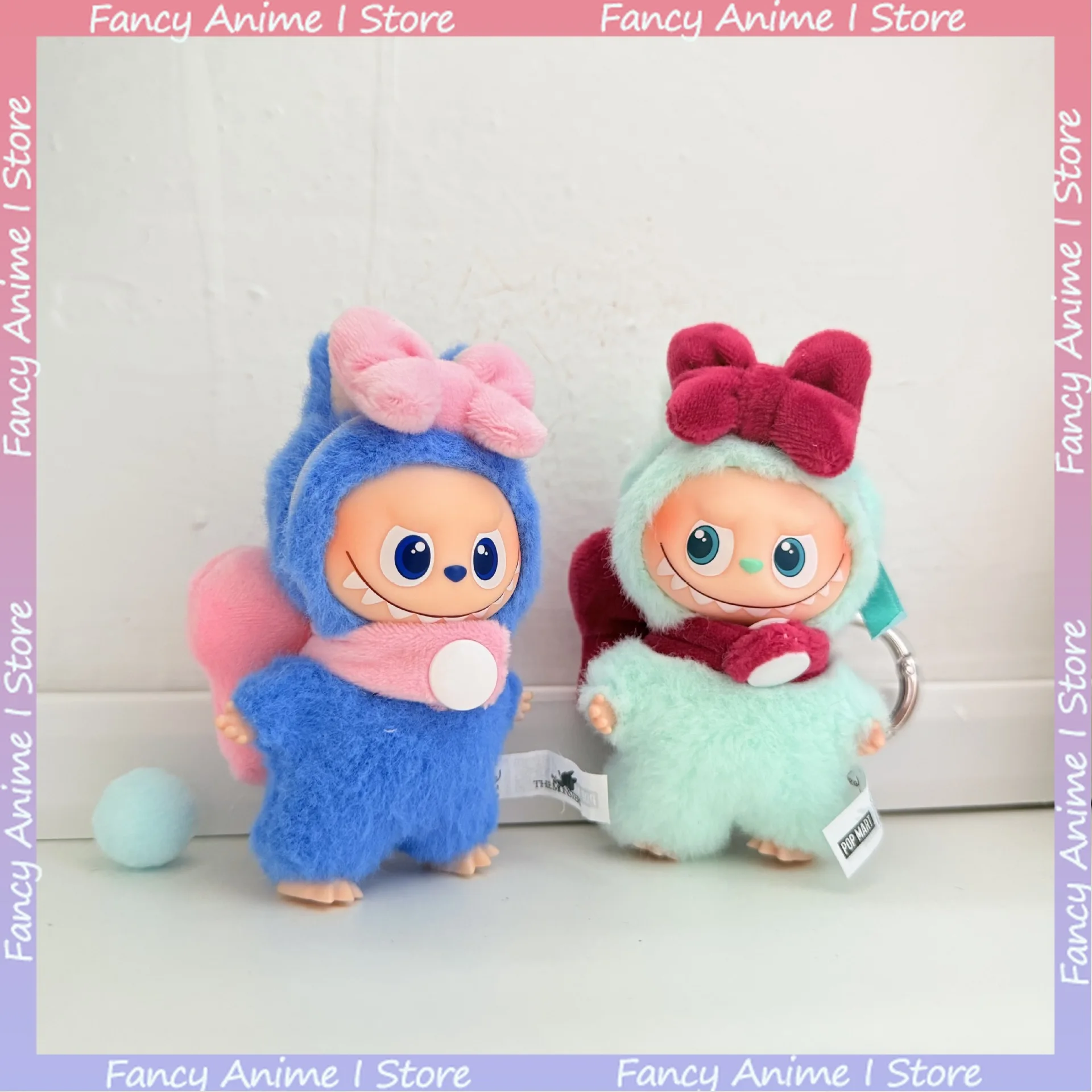 Voor Mini 4.0 Labubu Pluche Roze Strik Poppenkleertjes voor Liefde Serie Poppenkleertjes Outfit Accessoires DIY Pop Mode Decoratie Cadeau