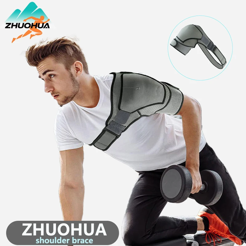 

ZHUOHUA Adjustable Shoulder Brace for Left/Right Hand-Support Sleeve for Torn Rotator Cuff,AC Joint,Shoulder Stability