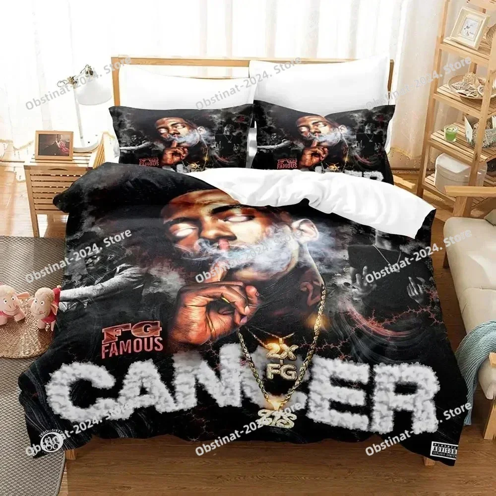 RIP Jaydayoungan Rapper Bedding Set Boys Girls Twin Queen Size Duvet Cover Pillowcase Bed Kids Adult Fashion Home Textileextile