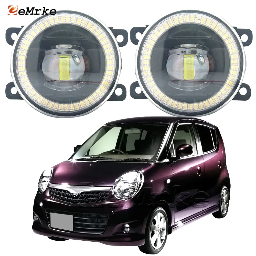 

2x LED Angel Eye DRL Daylight for Suzuki MR Wagon Wit/ MR Wagon MF22S 2006 2007 2008 2009 with Cut-Line Lens Fog Lights Assembly