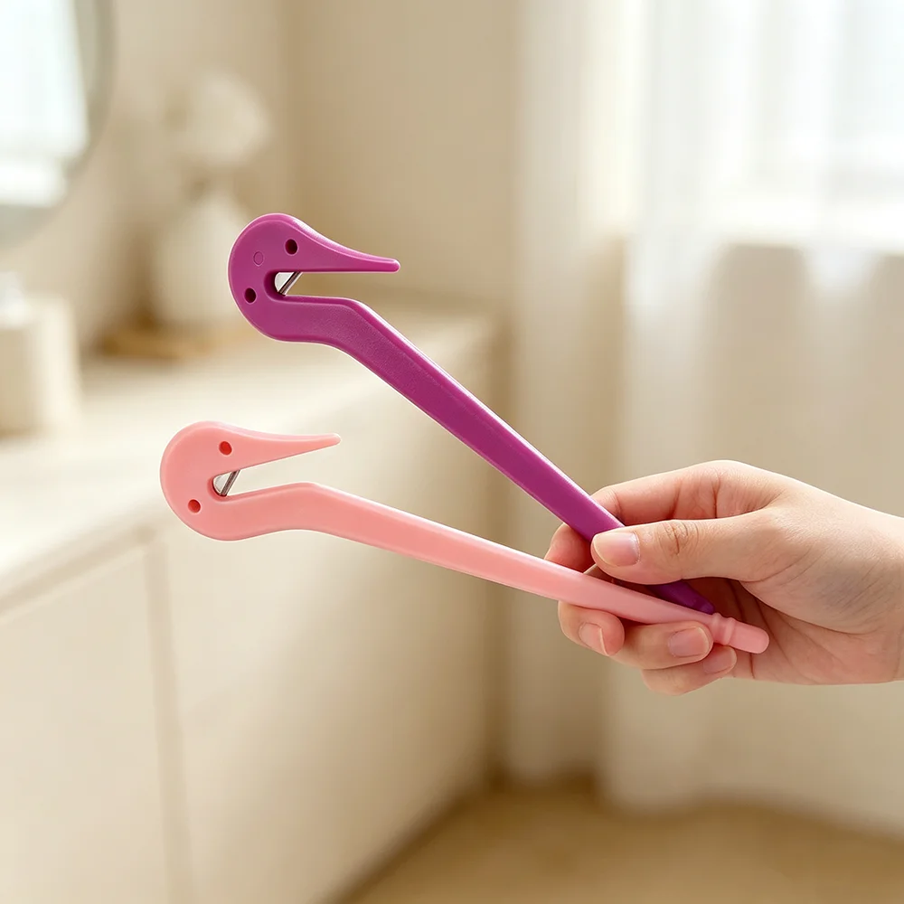 Ergonomic Long Handle Hair Band Remover Tool, Plastic Rubber Hair Tie Cutter Stick Safe Hair Elastic Cutting Tool For Salon Home Use