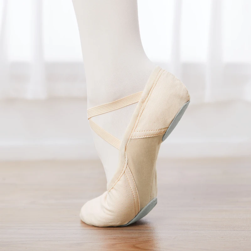 Women Ballet Dance Shoes Soft Split Sole Ballet Slippers Professional Kids Girls Elastic Ballet Shoes Ballerina Dance Slippers