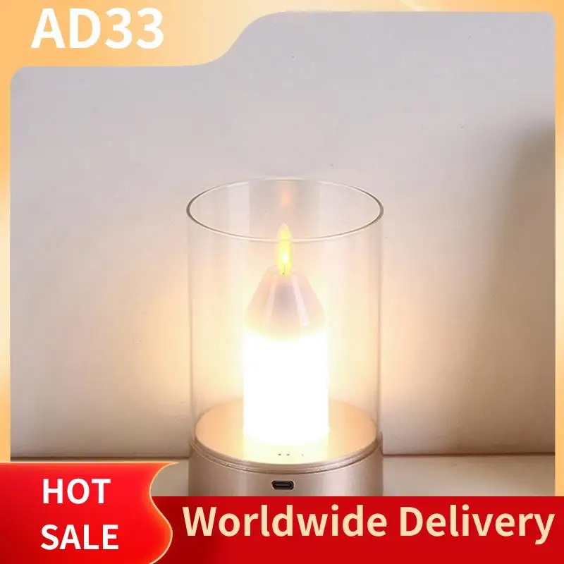 

Top Deals Automatic Switch USB Charging Intelligent Candlelight Atmosphere Motion Sensor Manual Scanning LED Night Light Decorat