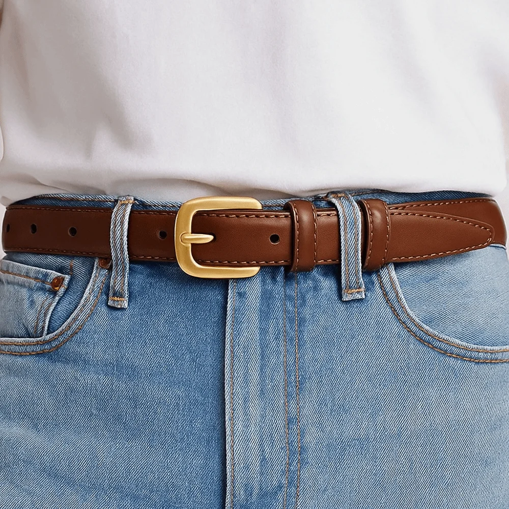 블랙 니들 버클 가죽 패션 벨트 스트랩 한국어 버전 PU 가죽 허리 벨트 Ins 간단한 한국 스타일 허리띠 데일리