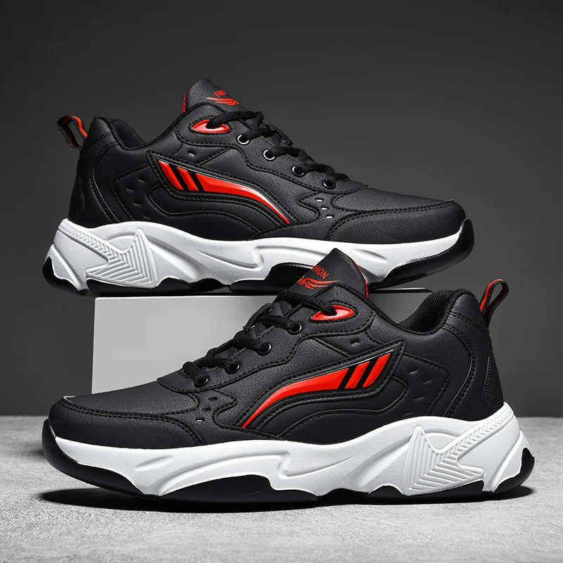 

Four Seasons Men's Shoes 2025 New Breathable Mesh Thick soled Sports Shoes for Youth Versatile Casual Running Shoes