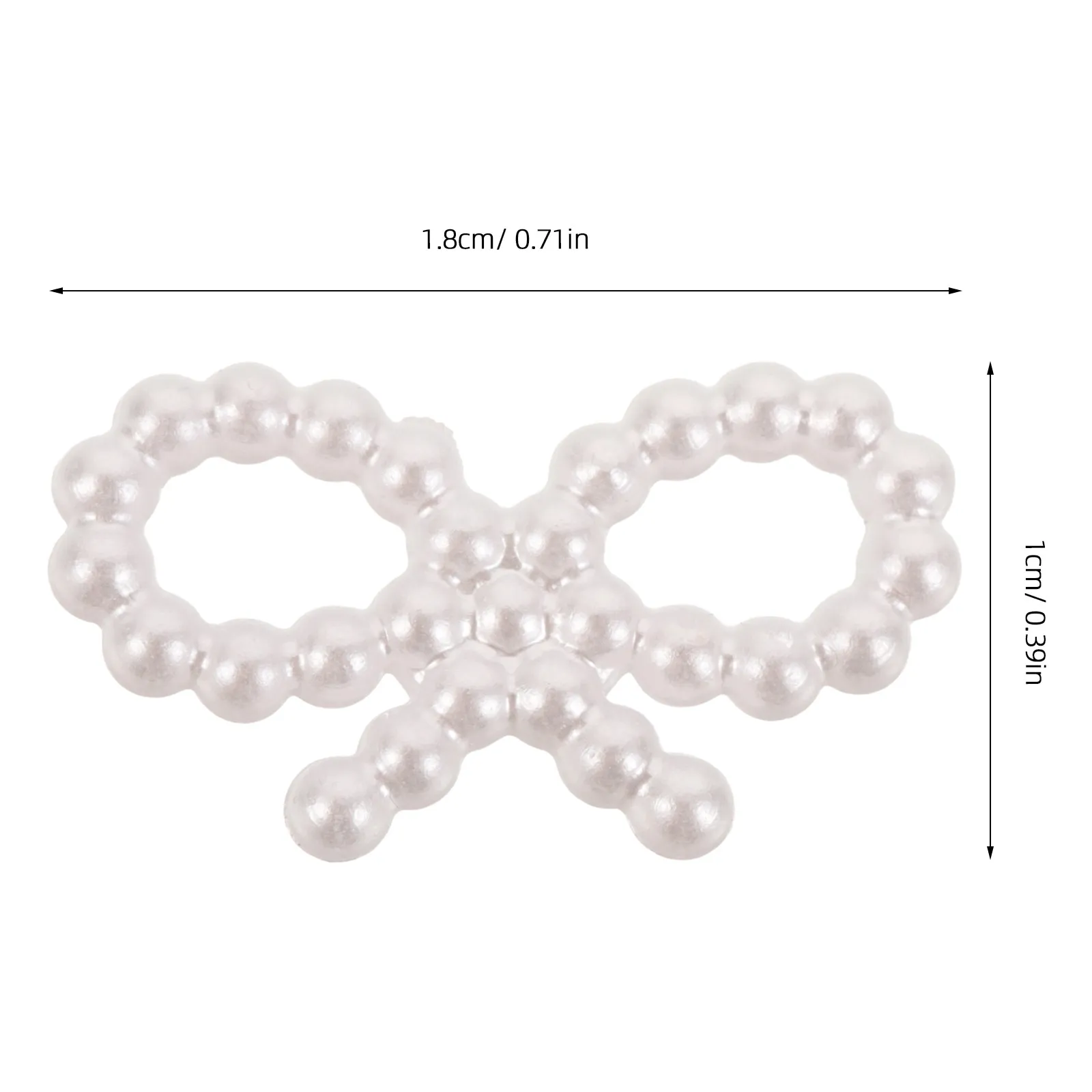 200Pcs Art Bow For Cake Decor Christmas Craft Bows Decorations Bowknot Charms Tiny Bridal Shower