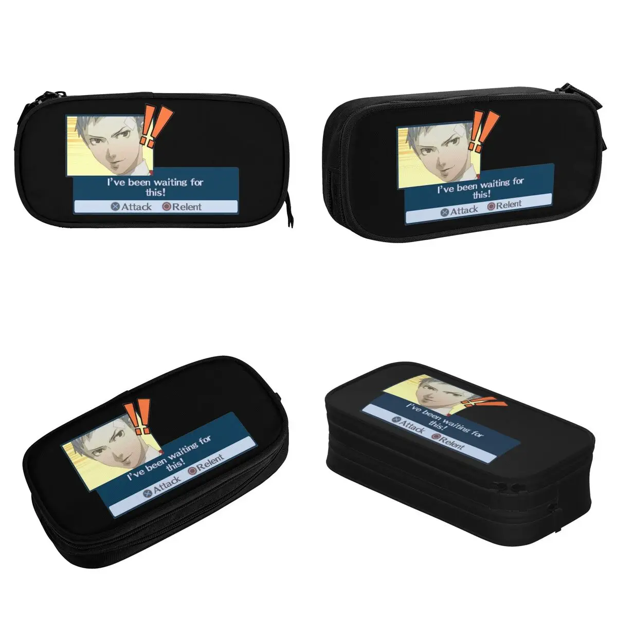 Personas 3 Anime Pencil Case Creative I've Been Waiting for This Akihiko Pen Bag Girls Boys Big Capacity Supplies Pencilcases