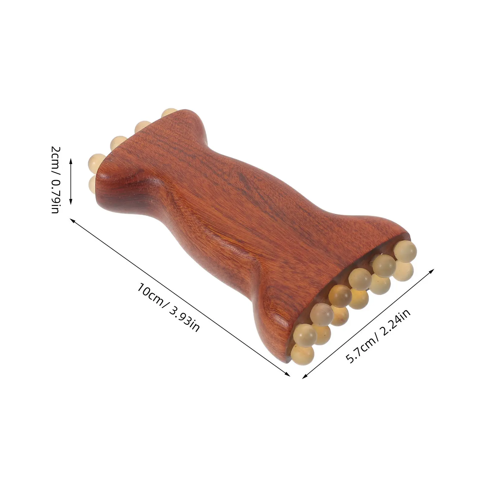 Wood Facial Massage Tool Manual Sculpting Massage Stick Brown Natural Material Face Neck Massager Gua Sha Relaxation Body Spa